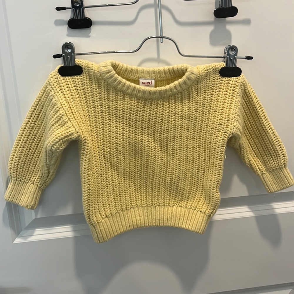 Pale Yellow Thick Sweater